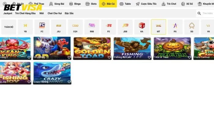 Bắn cá MT Betvisa Sức hút tuyệt vời của bắn cá MT Betvisa