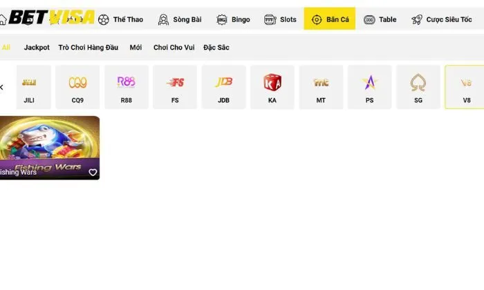 Đôi nét về sảnh game bắn cá V8 Betvisa