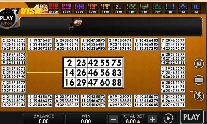 Bingo PP Betvisa Tính năng game đặc sắc