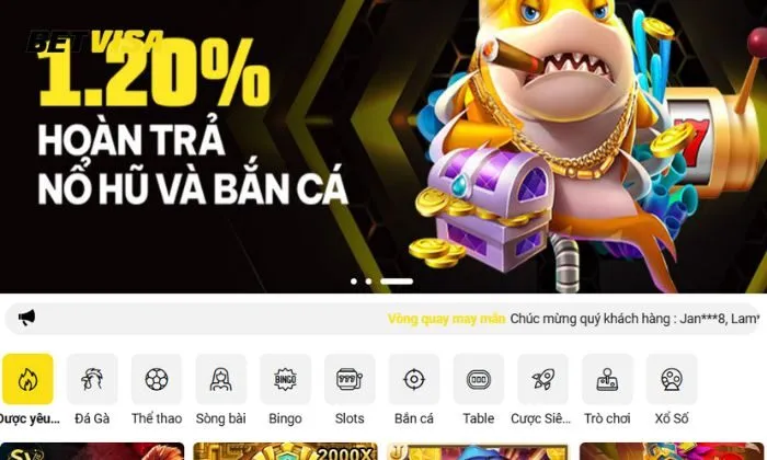 Đăng ký Betvisa Trải nghiệm cá cược tại Betvisa hấp dẫn và thú vị nhất