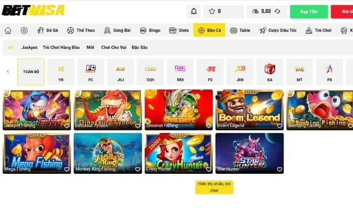 Jackpot Fishing Betvisa Cách tham gia Jackpot Fishing Betvisa